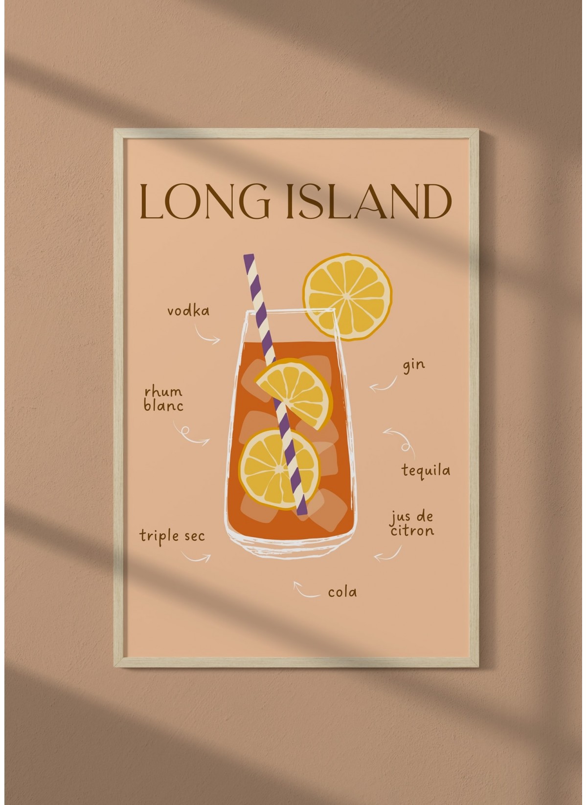Affiche Cocktail Long Island 2