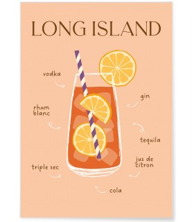 Affiche Cocktail Long Island 2