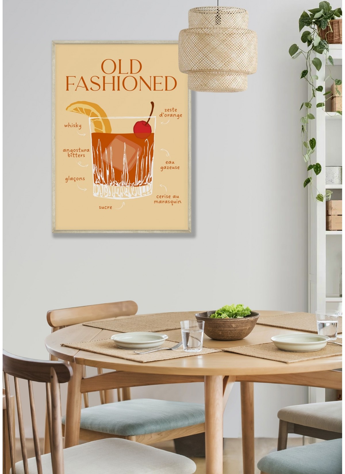 Affiche Cocktail Old Fashioned 2