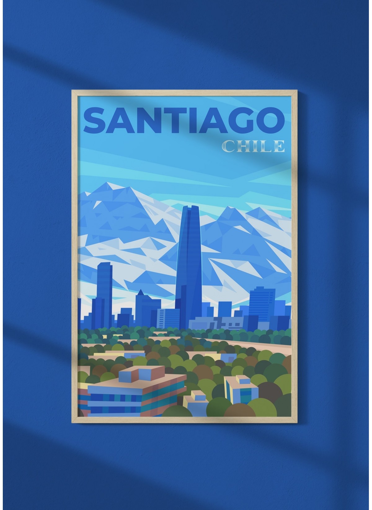 Affiche ville Santiago