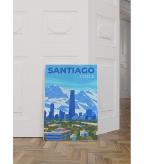 Affiche ville Santiago