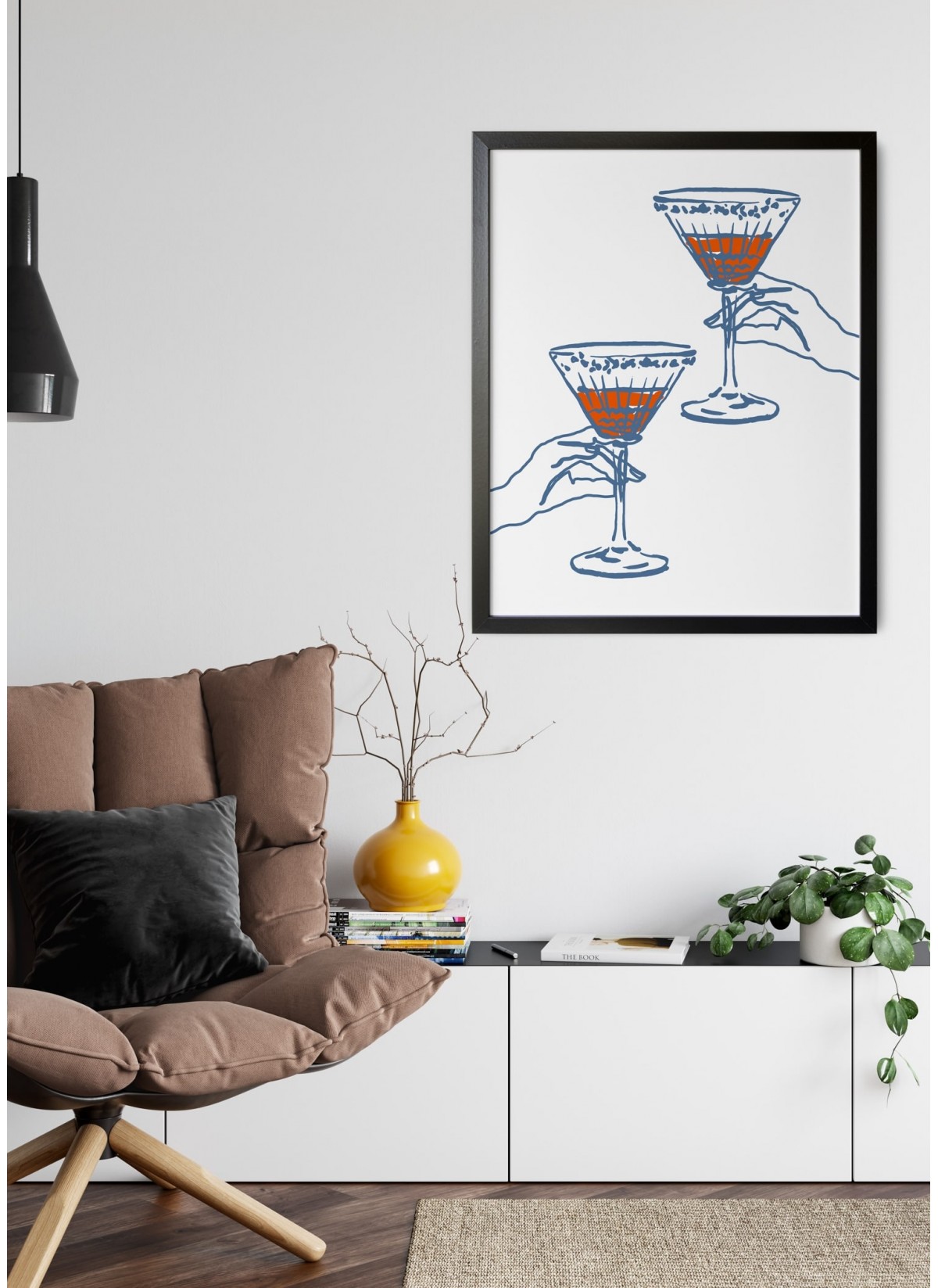 Affiche Verres à cocktail