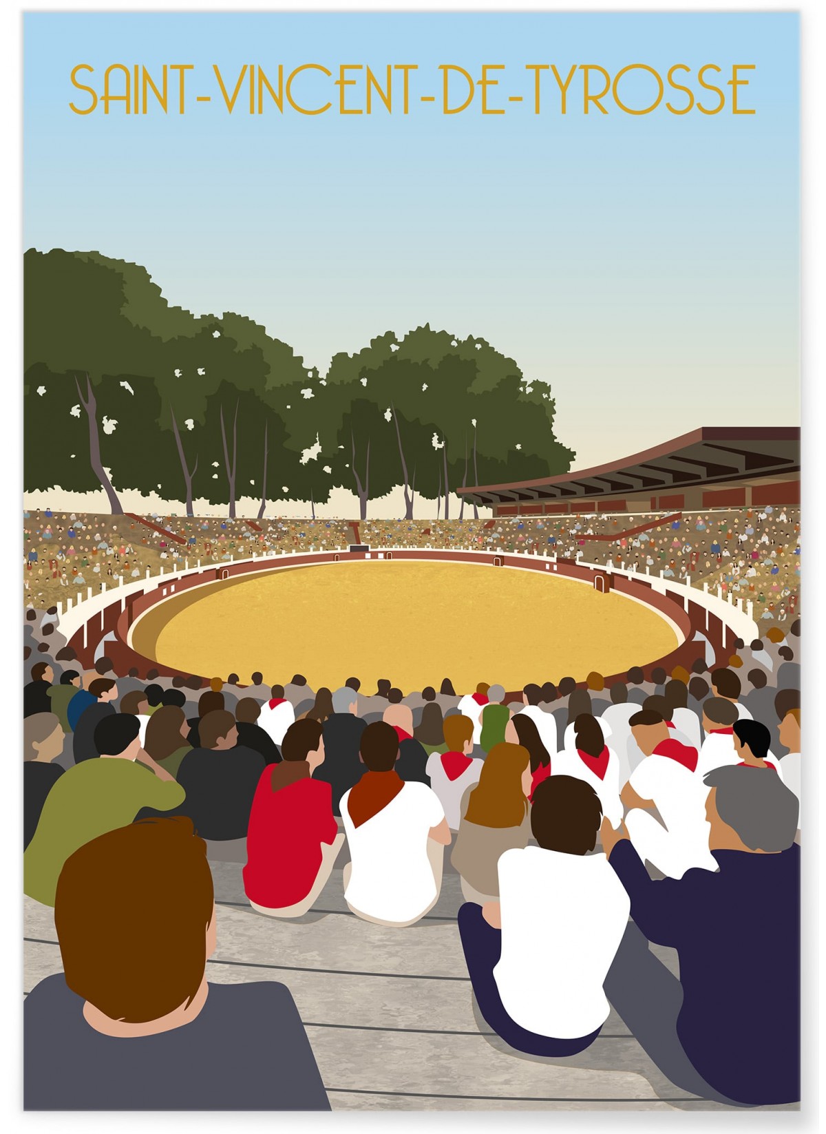 Affiche ville Saint-Vincent-de-Tyrosse