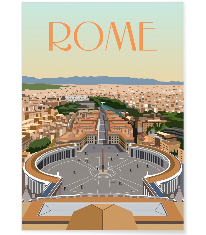 Affiche ville Rome 2