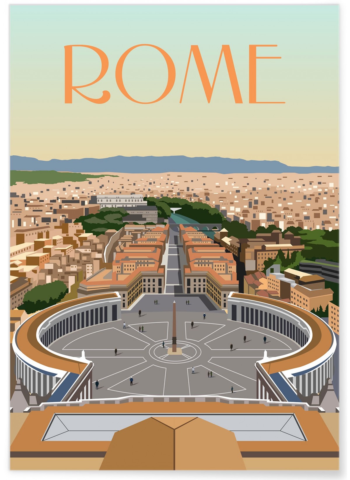 Affiche ville Rome 2