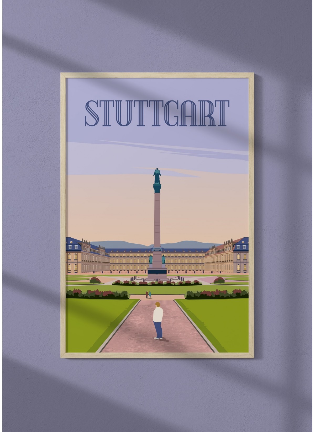 Affiche ville Stuttgart
