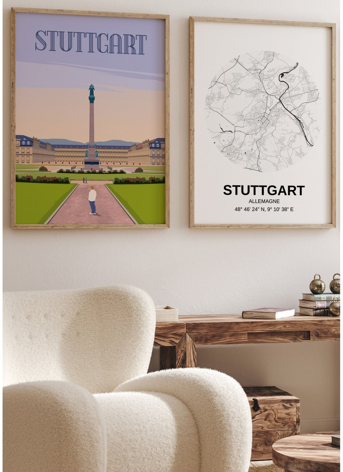 Affiche ville Stuttgart