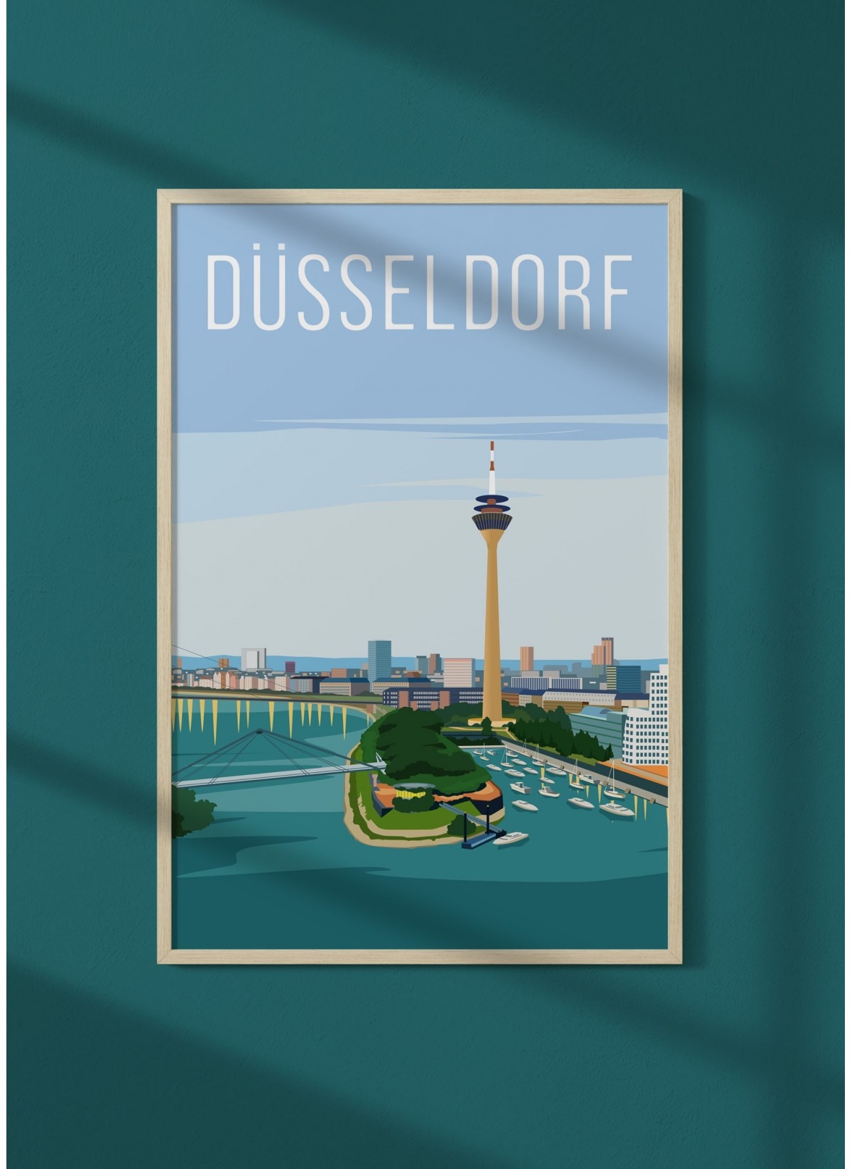 Affiche ville Düsseldorf