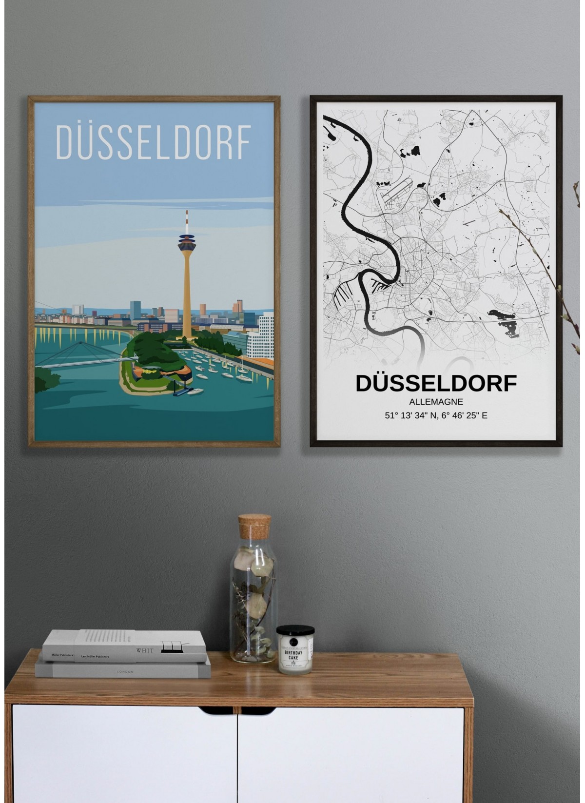 Affiche ville Düsseldorf