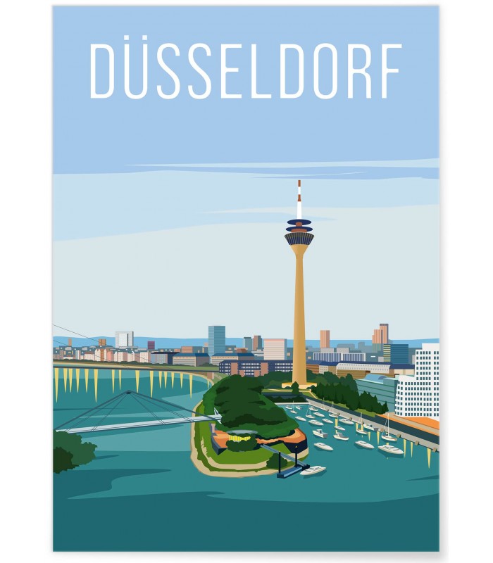 Affiche ville Düsseldorf