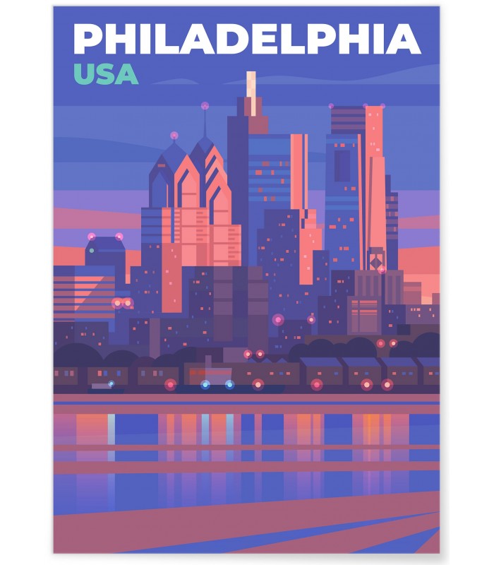 Affiche ville Philadelphie