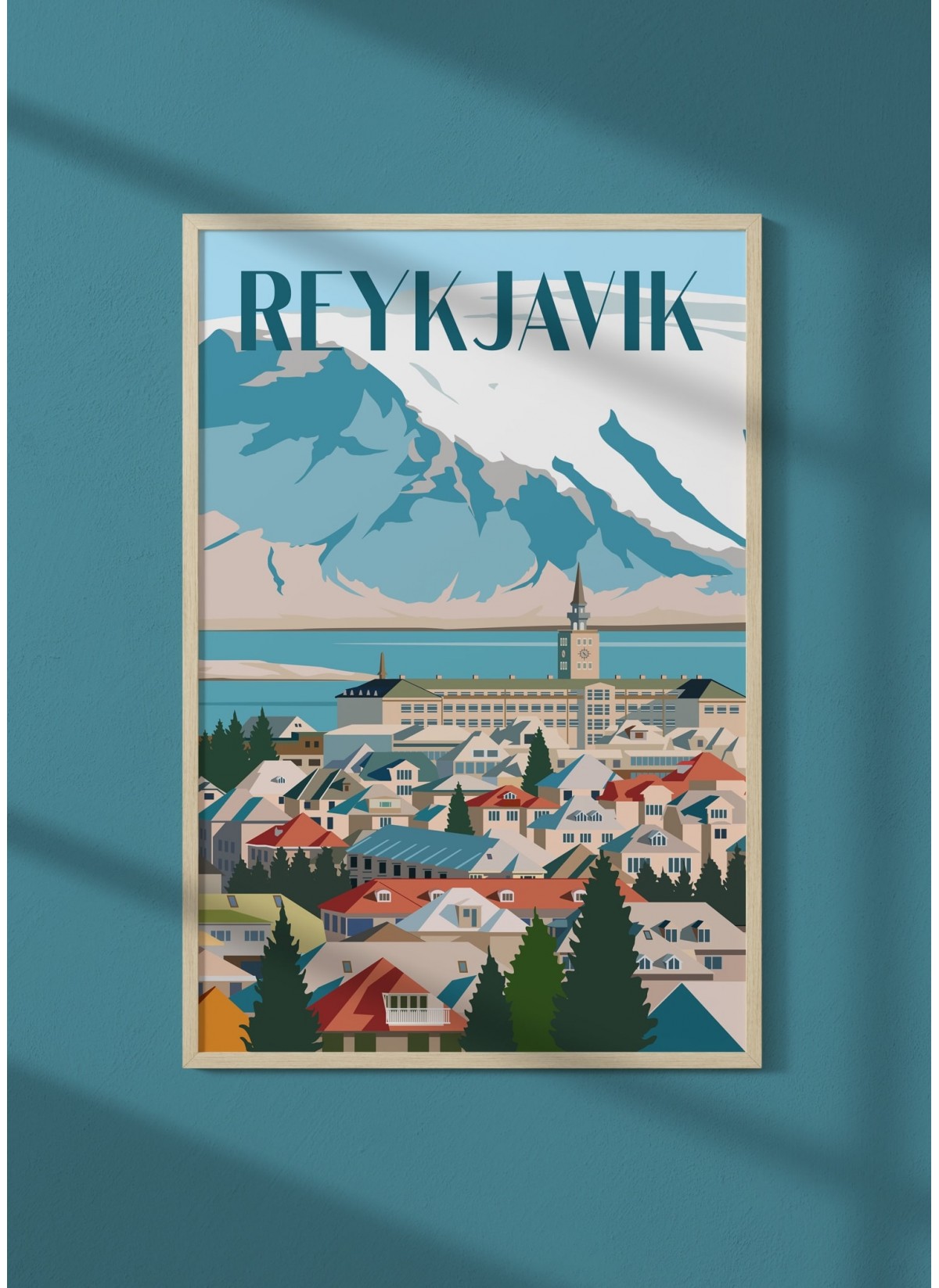 Affiche ville Reykjavik