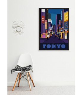 Affiche ville Tokyo