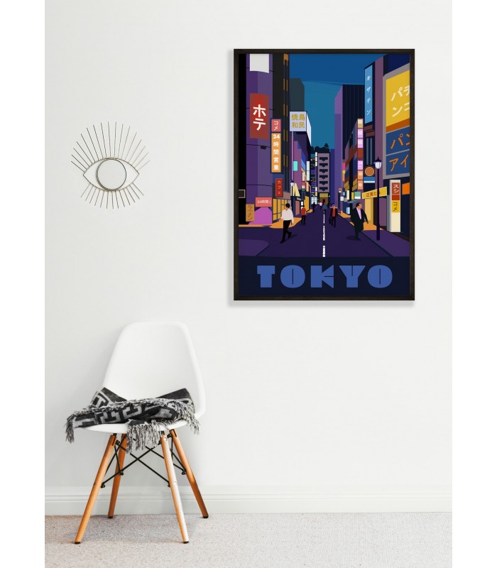 Affiche ville Tokyo