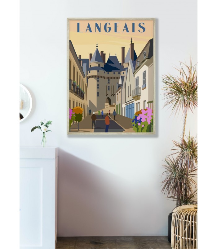 Affiche ville Langeais