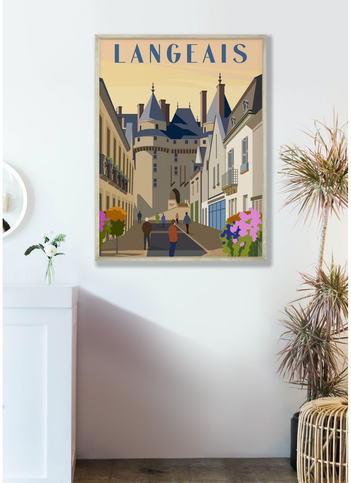 Affiche ville Langeais