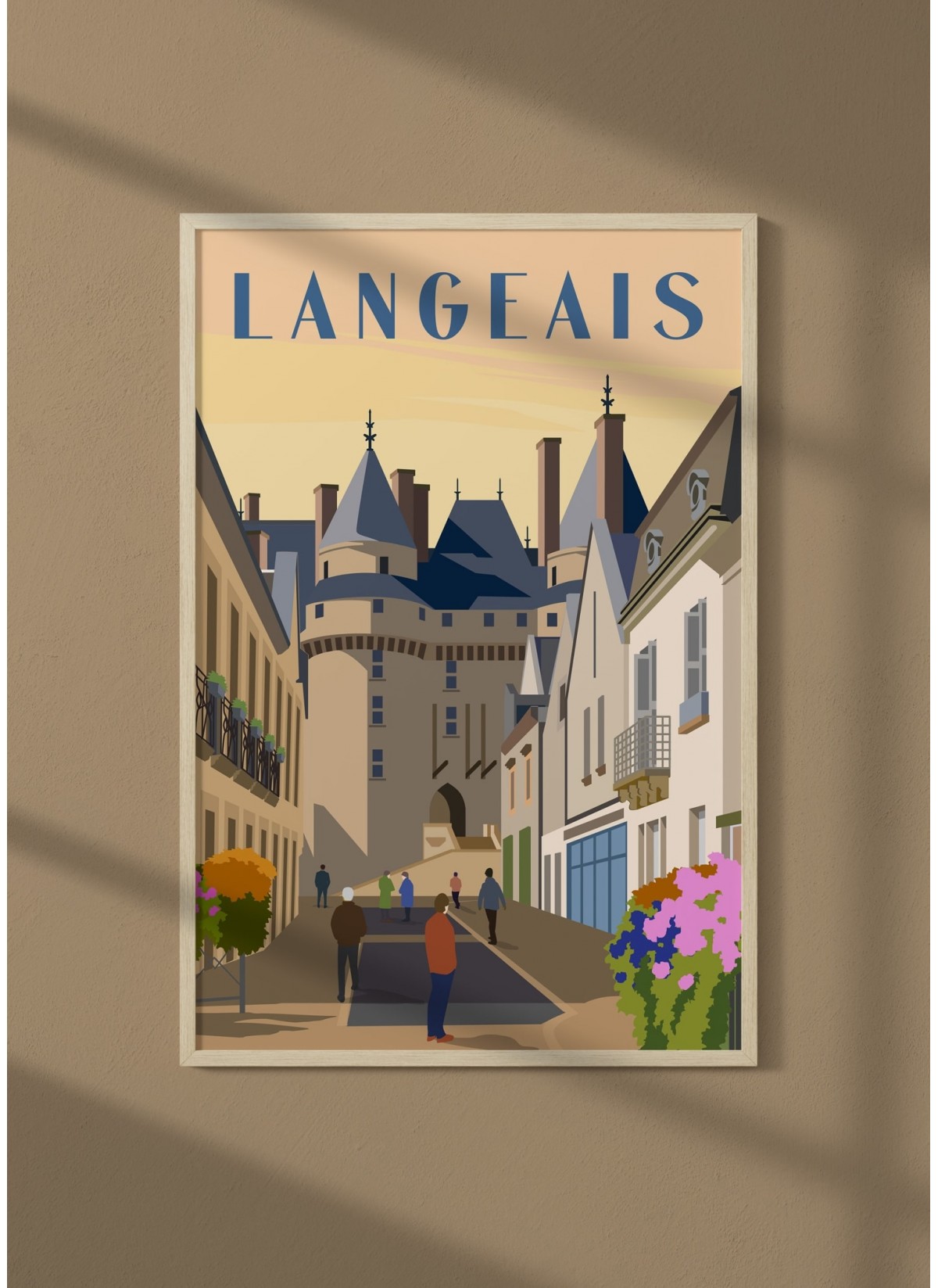 Affiche ville Langeais
