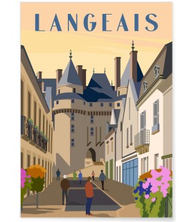 Affiche ville Langeais