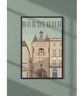 Affiche ville Bordeaux 2