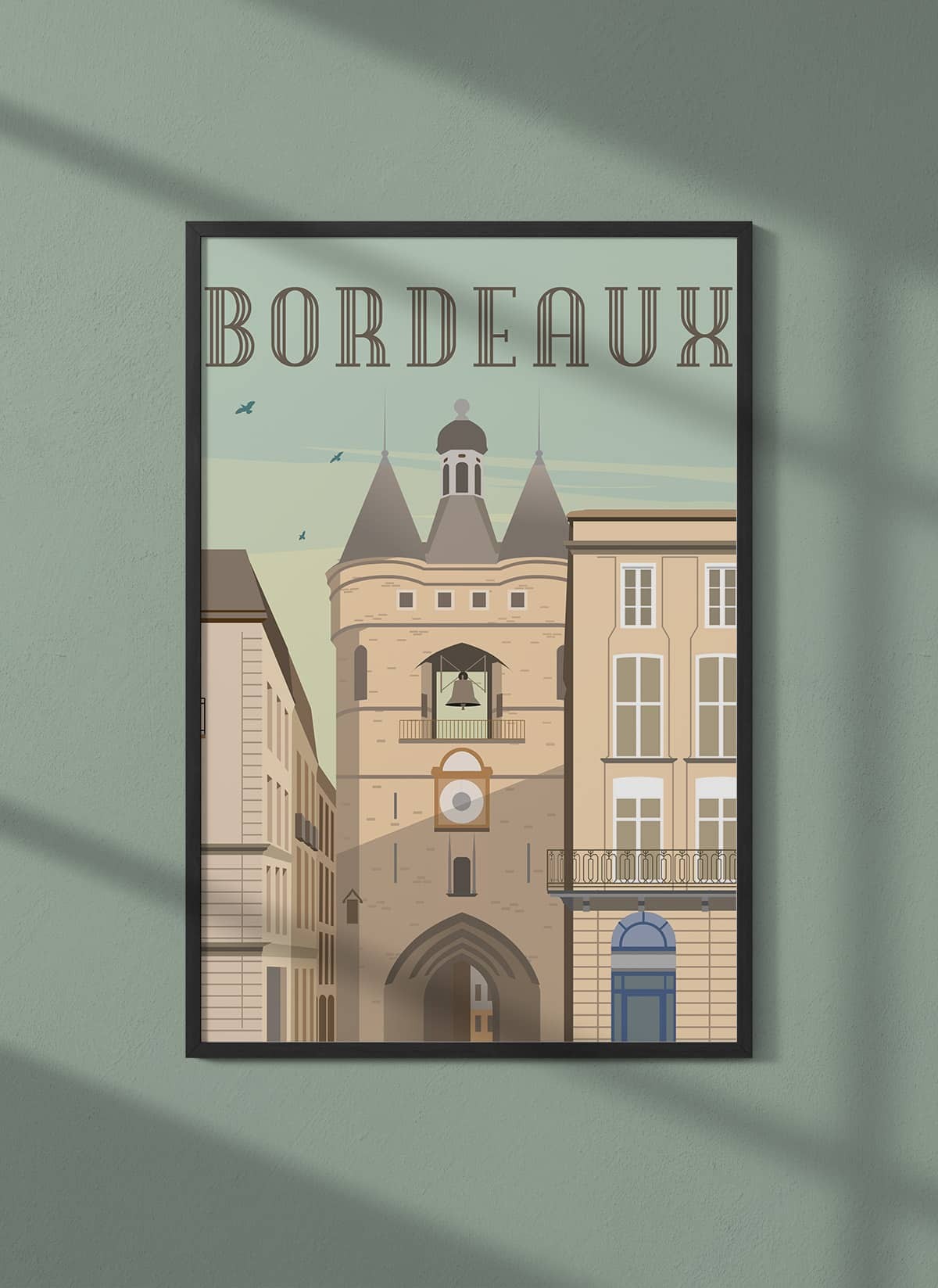 Affiche ville Bordeaux 2