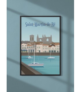 Affiche ville Saint-Martin-de-Ré