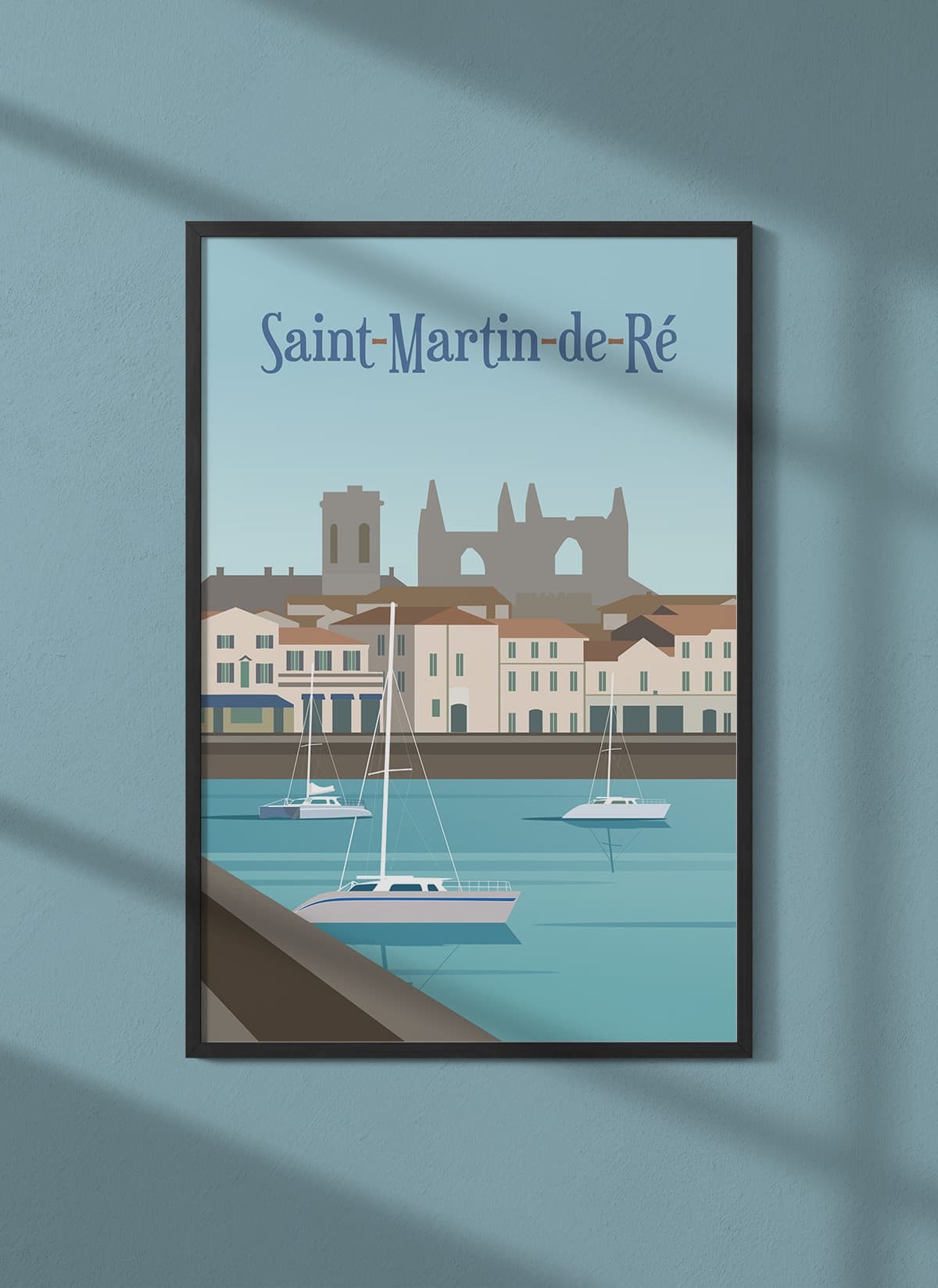 Affiche ville Saint-Martin-de-Ré