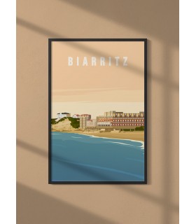 Affiche ville Biarritz 2