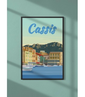 Affiche ville Cassis