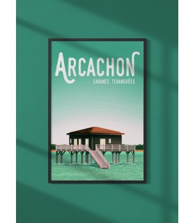 Affiche ville Arcachon