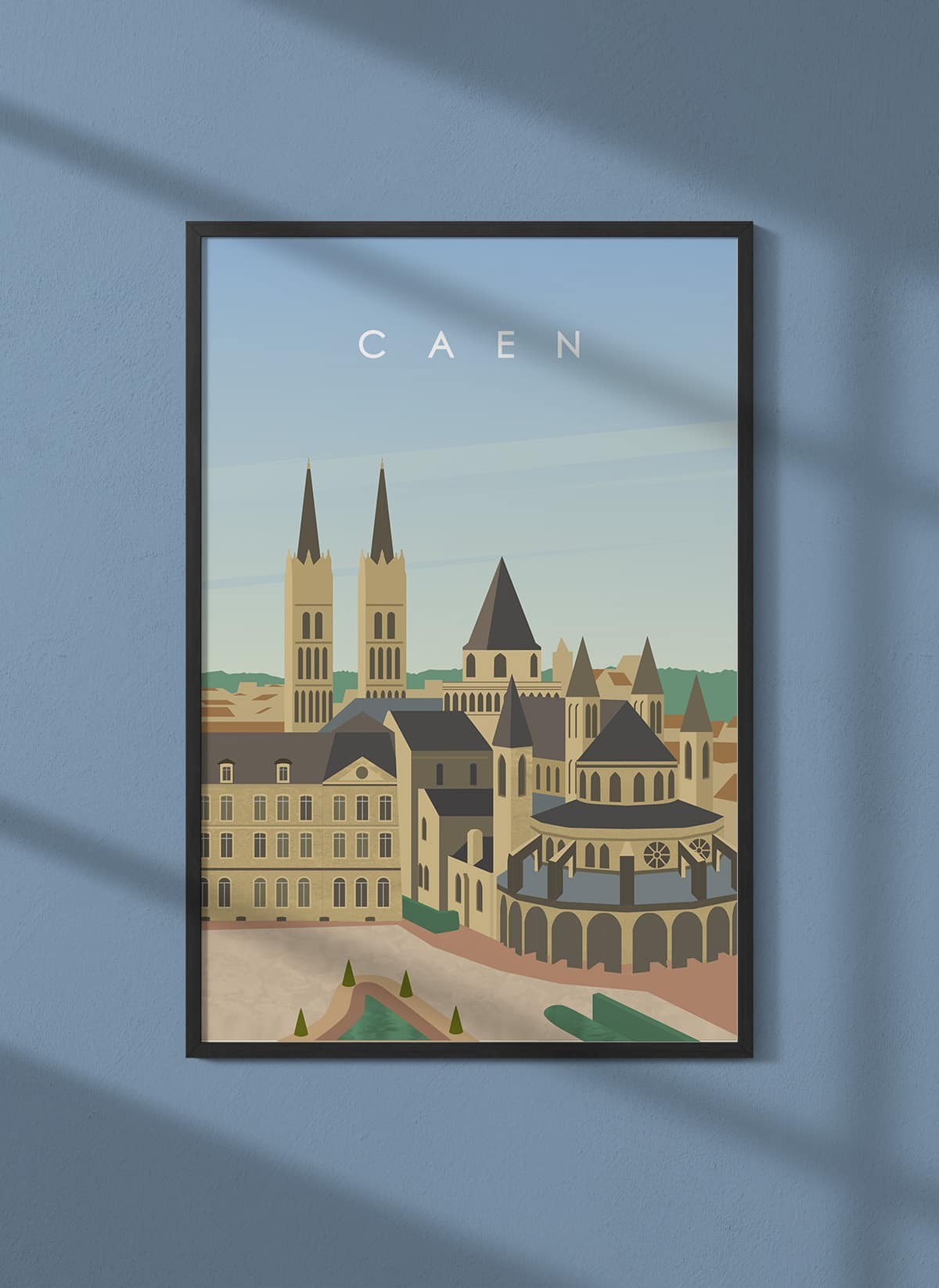 Affiche ville Caen