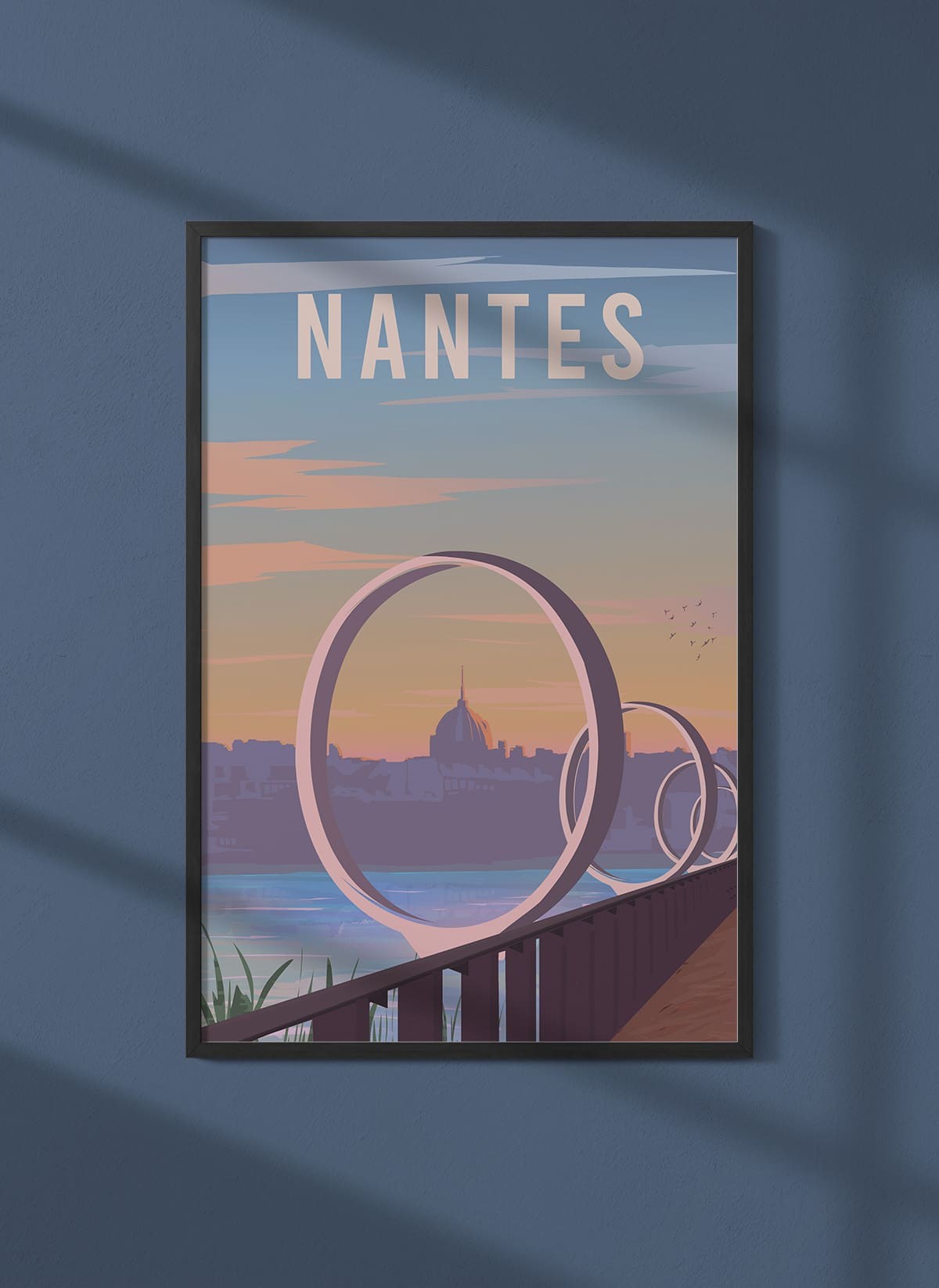 Affiche ville Nantes