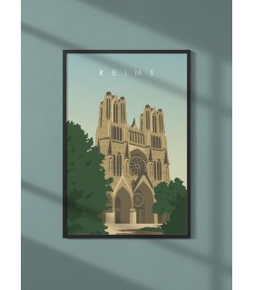 Affiche ville Reims