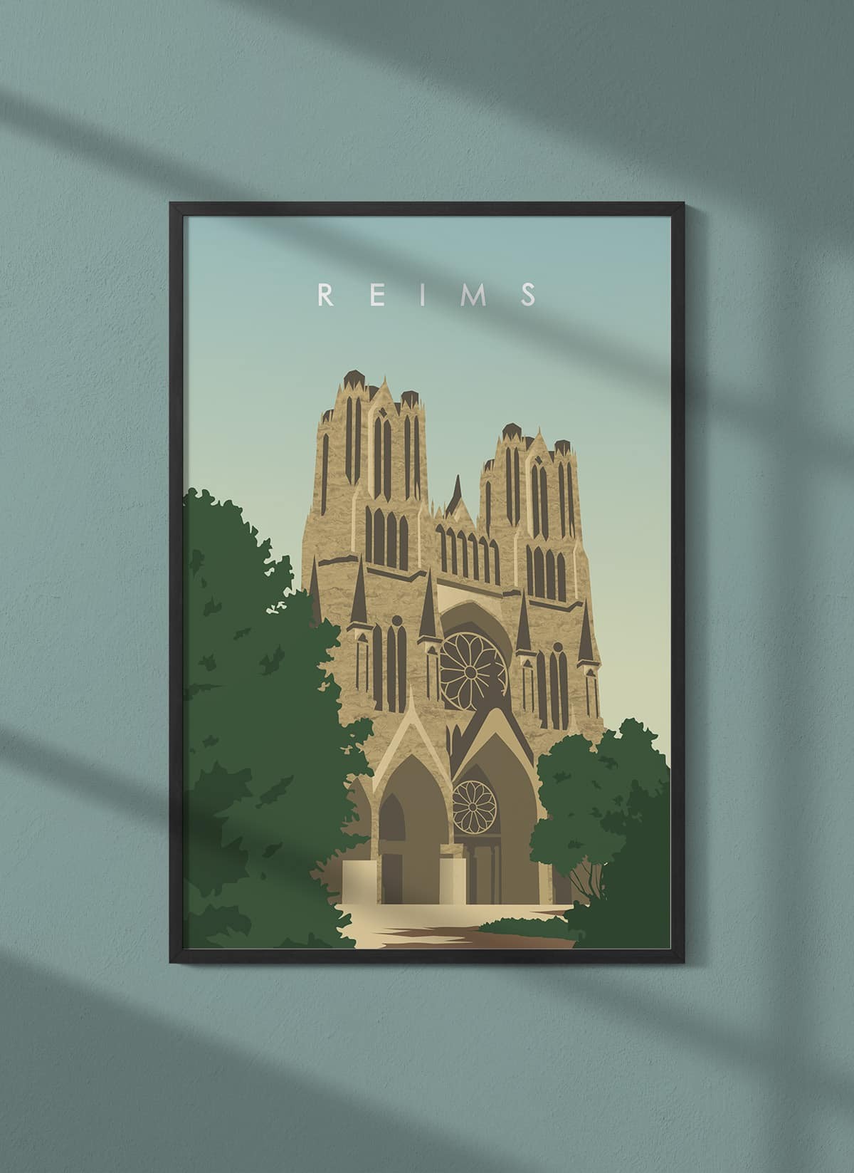 Affiche ville Reims