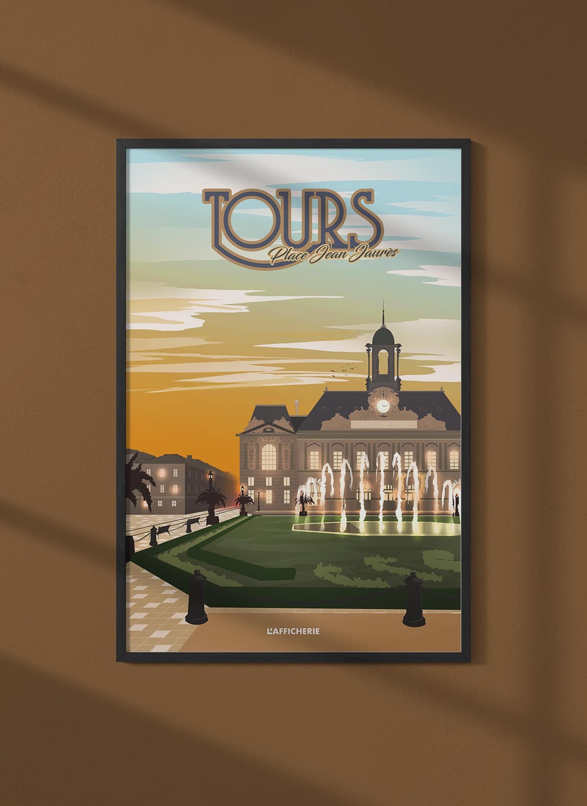 Affiche ville Tours : Jean Jaurès