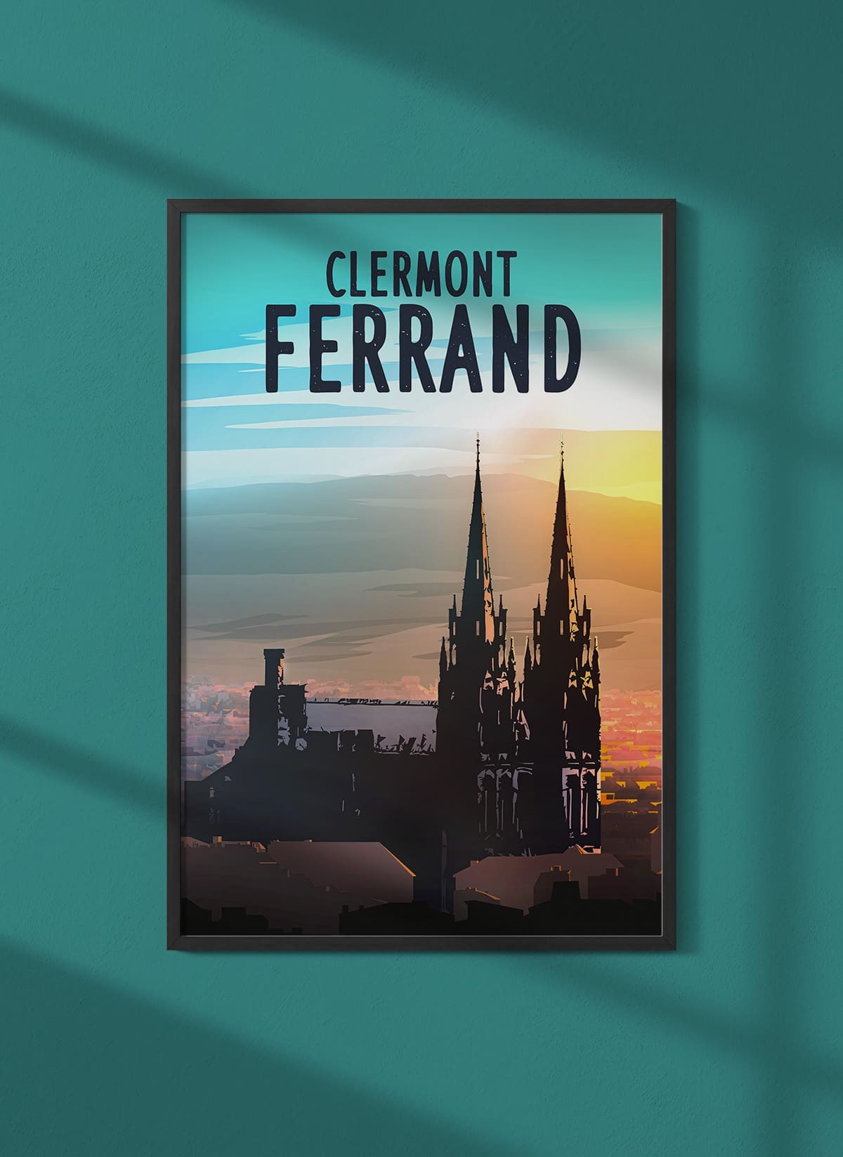 Affiche ville Clermont-Ferrand