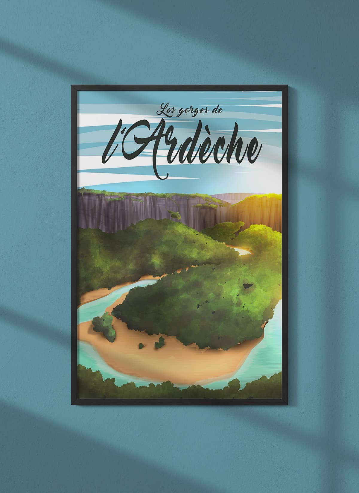 Affiche Gorges de l'Ardèche