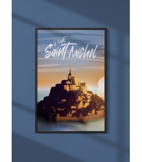 Affiche ville Mont-Saint-Michel