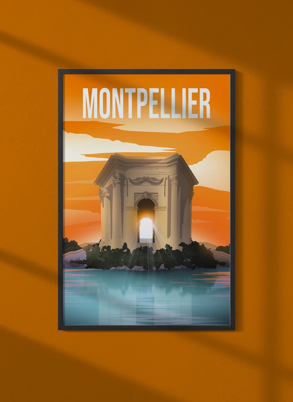 Affiche ville Montpellier