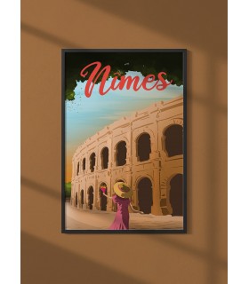 Affiche ville Nîmes