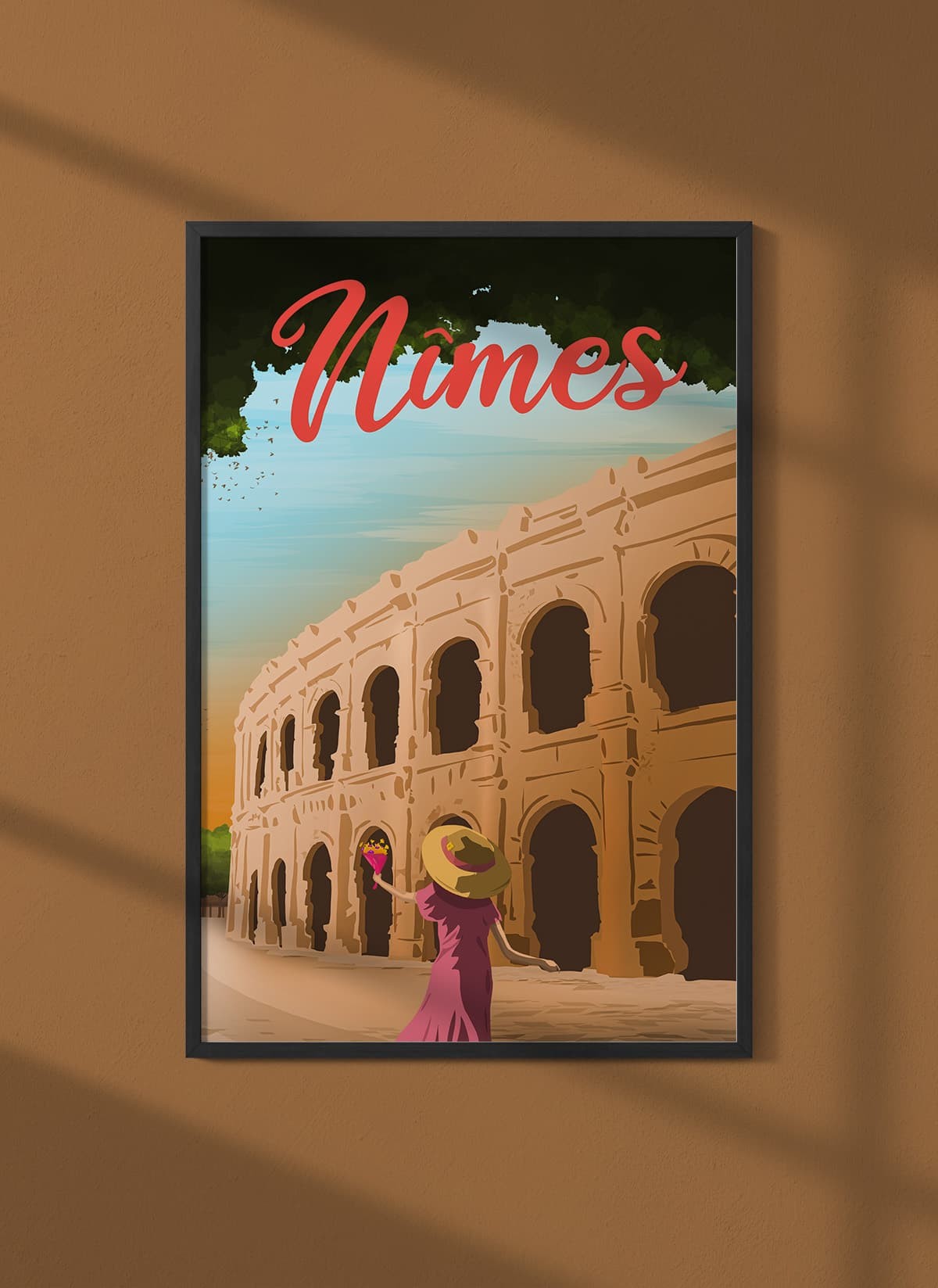 Affiche ville Nîmes