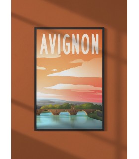 Affiche ville Avignon