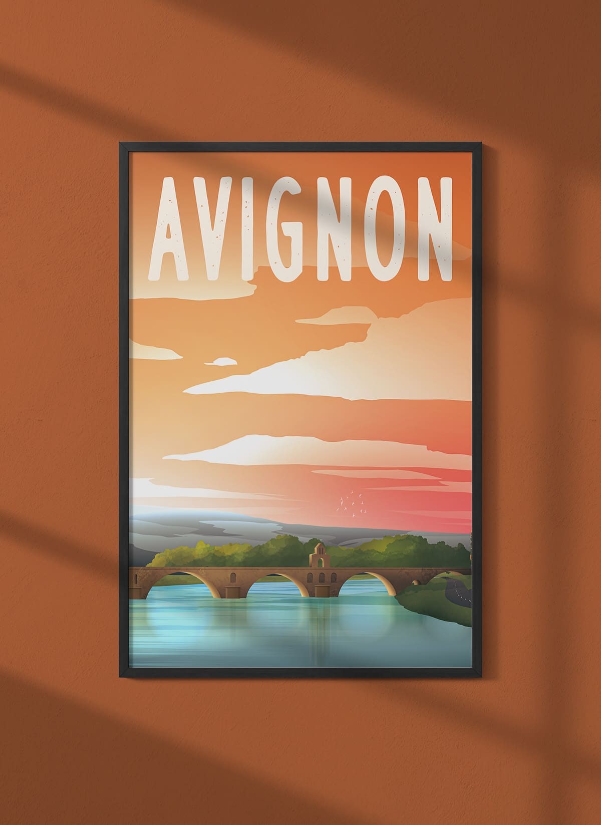 Affiche ville Avignon