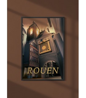 Affiche ville Rouen