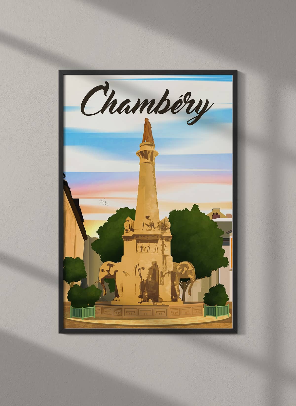 Affiche ville Chambéry