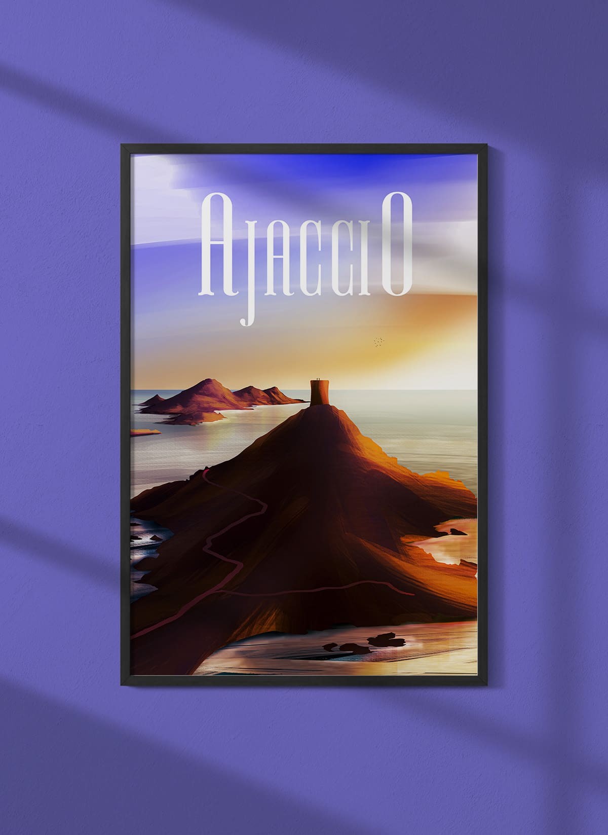 Affiche ville Ajaccio