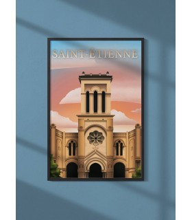 Affiche ville Saint-Étienne