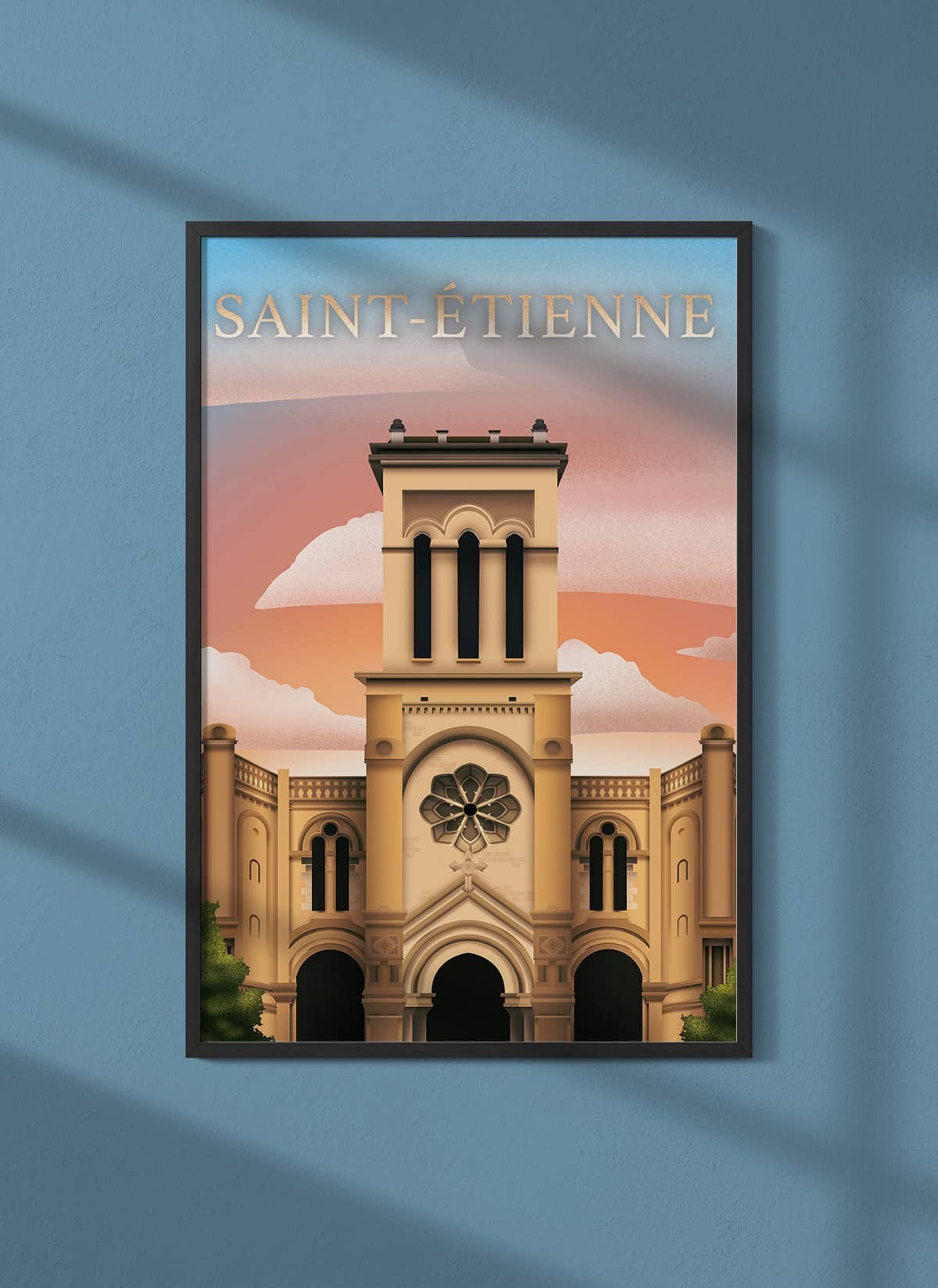 Affiche ville Saint-Étienne