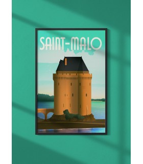 Affiche ville Saint-Malo