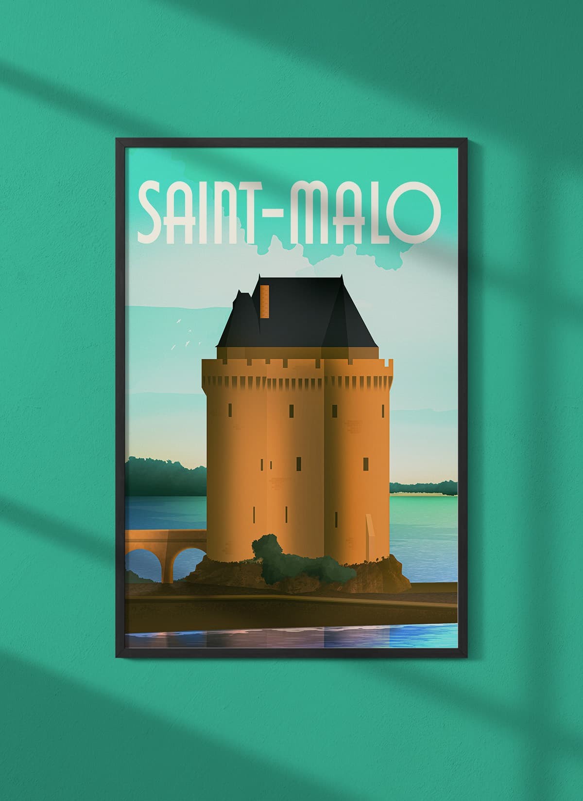 Affiche ville Saint-Malo