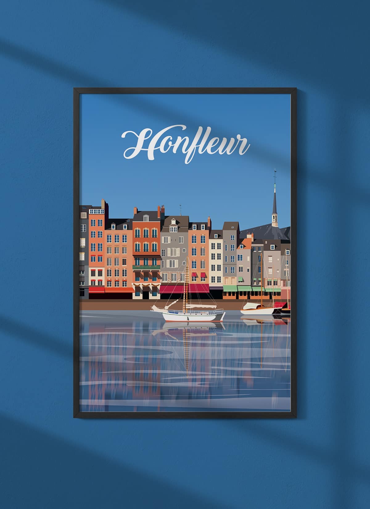 Affiche ville Honfleur
